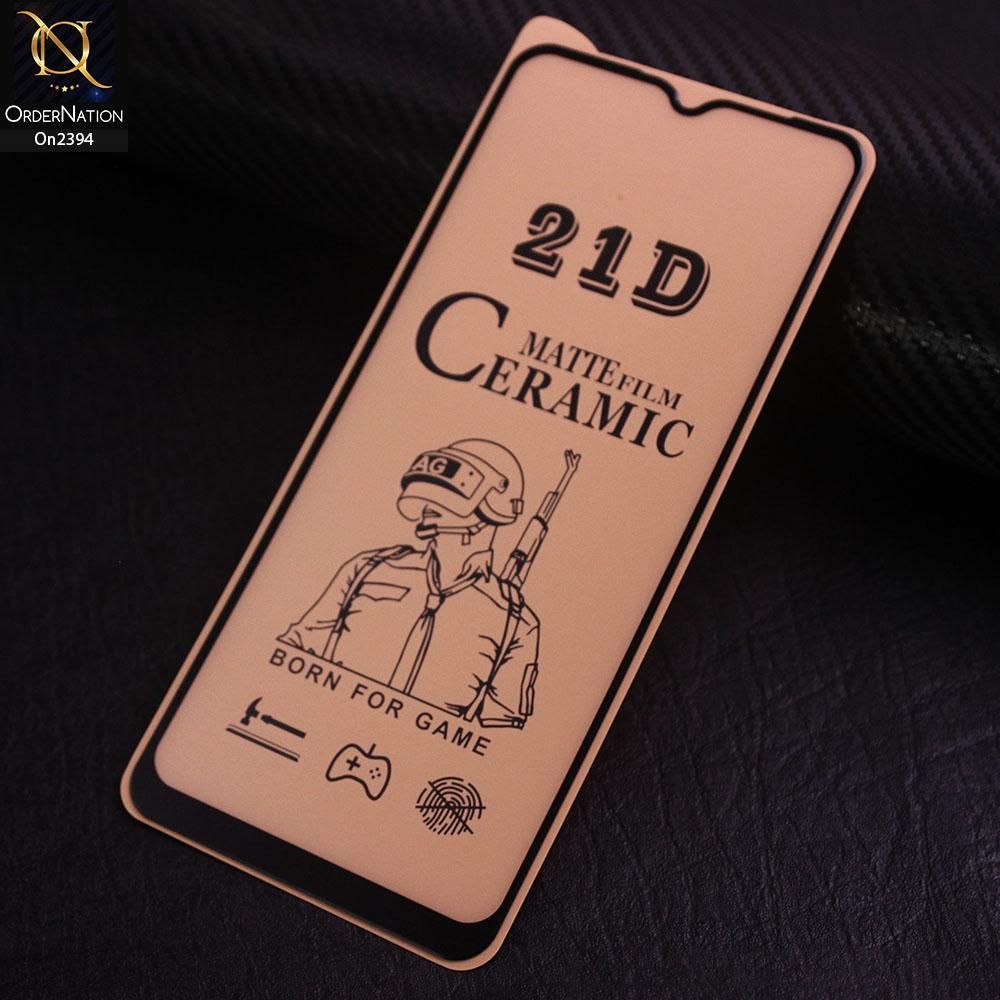 For Samsung Galaxy A12 Film 21D Soft Ceramic Full Glue Cover Screen Protector
