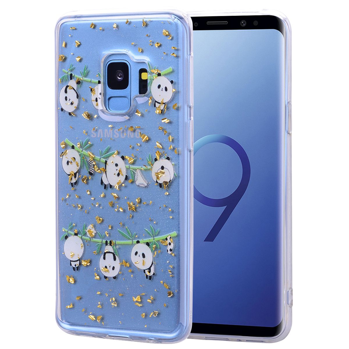 Yfashion For  S9 PLUS Fashion Color Painted Epoxy old Foil PU Anti-scratch Non-slip Protective Cover Back Case