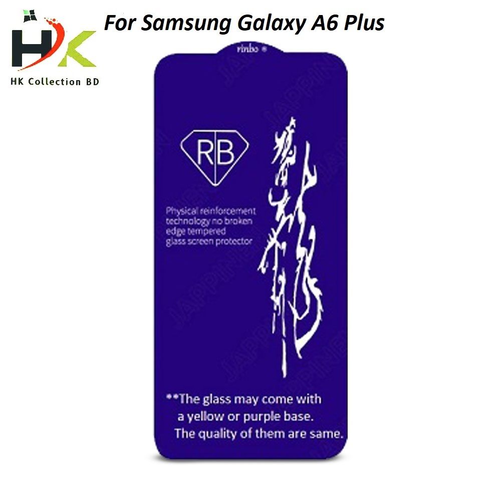 Samsung Galaxy A6 Plus Rinbo Full Tempered Glass Screen Protector