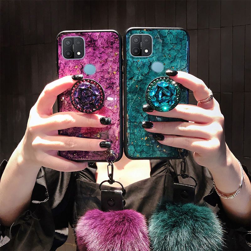 Luxury Gold Foil Bling Marble Phone Case For Realme C15 / Realme C12 / Realme C25 / Realme Narzo 20  Case Soft Case For Realme C15 C12 C25 Narzo 20  Glitter Case