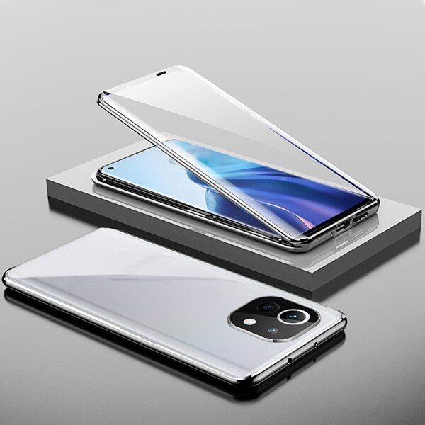 360 Magnetic Adsorption Metal Case For Xiaomi Redmi Note 9 8 7 K20 Pro 8T 8A Xiaomi 10 10T 9A 9C X3 NFC Double-Sided Glass Cover
