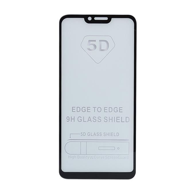 5D 9H Tempered Glass Screen Protector  for Oppo A5 - Black