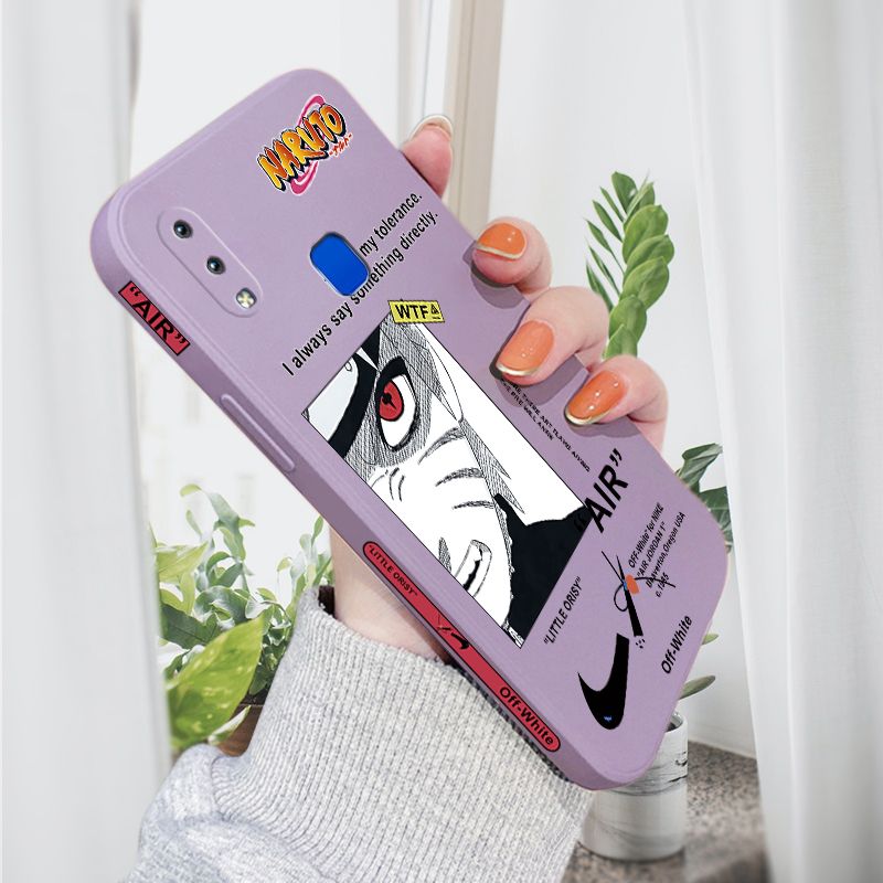 AMORVOR for Vivo Y95 Y91 Y91i Back Cover Anime Uzumaki Naruto Side design Soft Case Liquid Silicone Phone Cases