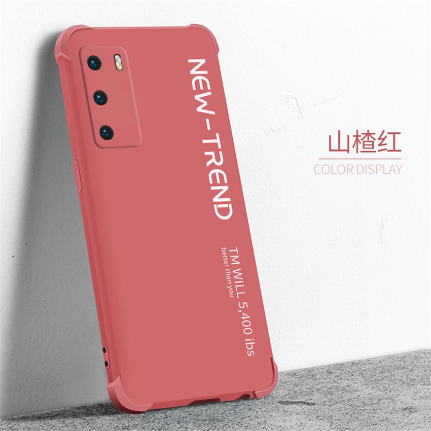 lthmy Ultra-thin Cute Soft Liquid Silicone Phone Case For Huawei P40 Luxury Painted Colorful Cover casing