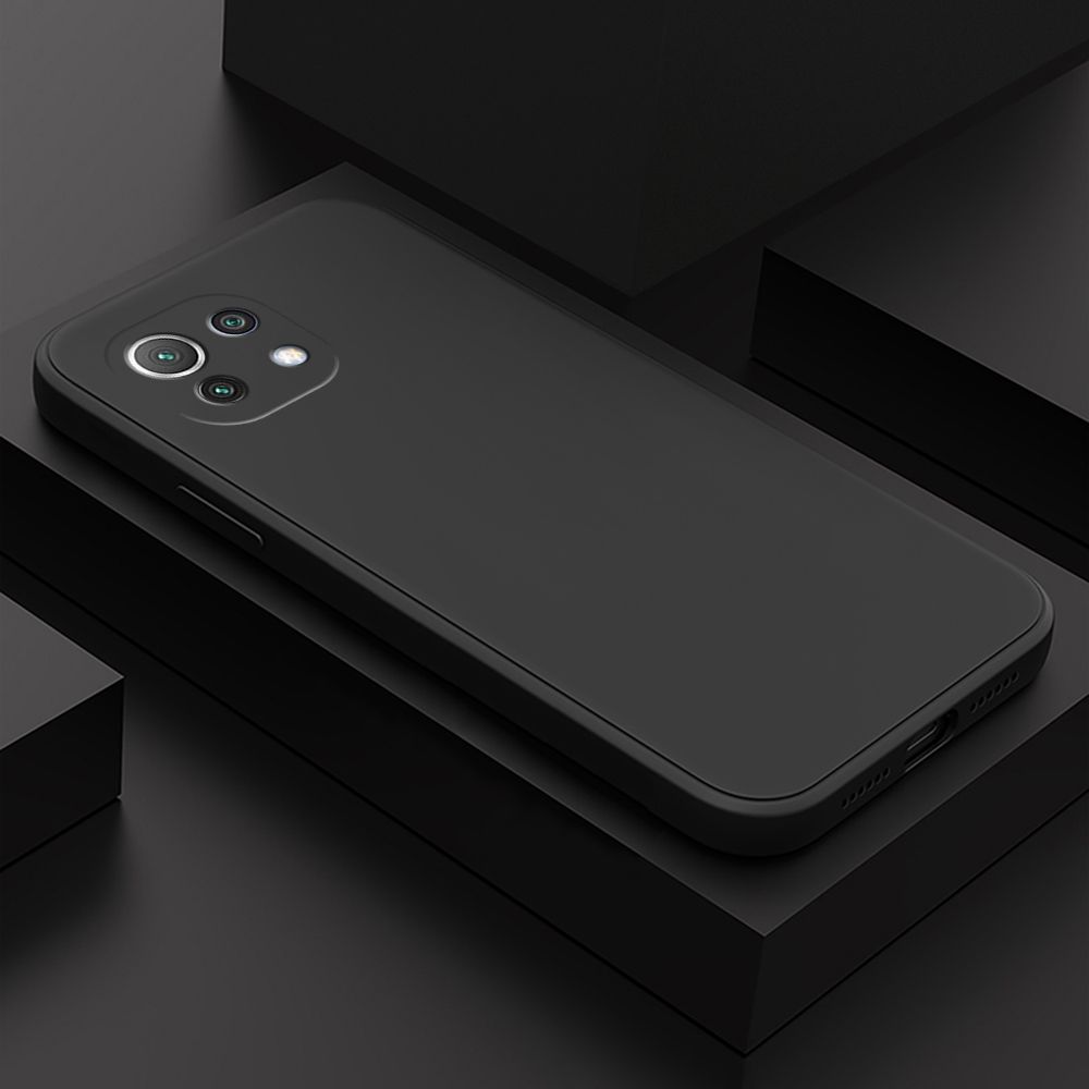 Hontinga for Xiaomi 11 Lite 4G / 5G / 11 Lite NE 5G Case Thin Soft Luxury Square Liquid Silicone Phone Case Candy Cover