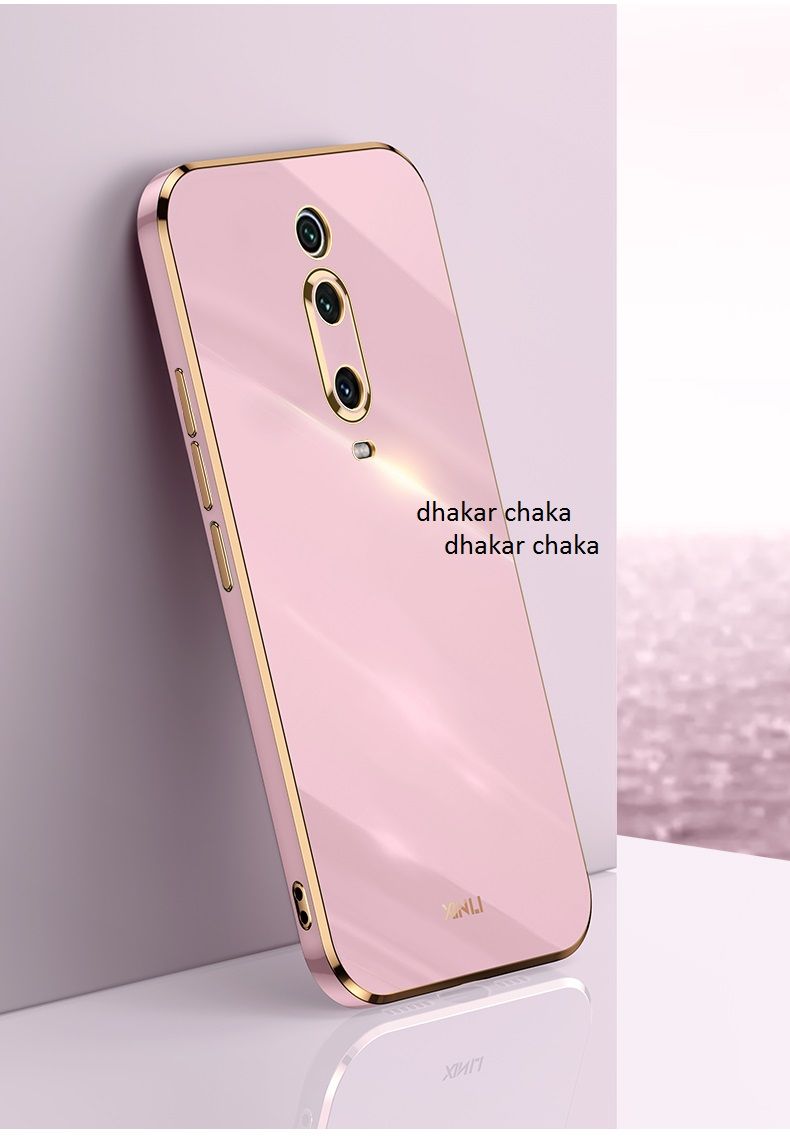 Lenuo Luxury 6D Plating Soft Casing Silicone Square Frame Phone Case For Redmi 8 Phone Case Shiny Bling Back Cover Coque