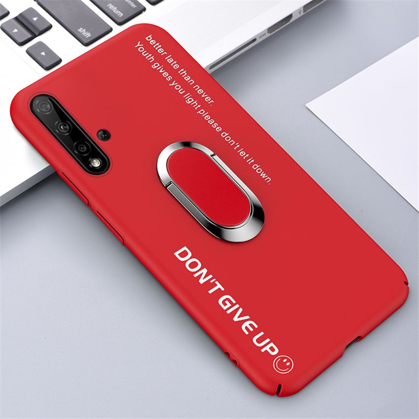 lthmy Ultra-thin Colorful Matte Hard PC Phone Case For Huawei nova 5/Huawei nova 5 Pro Magnetic Stand Cute Frosted Cover