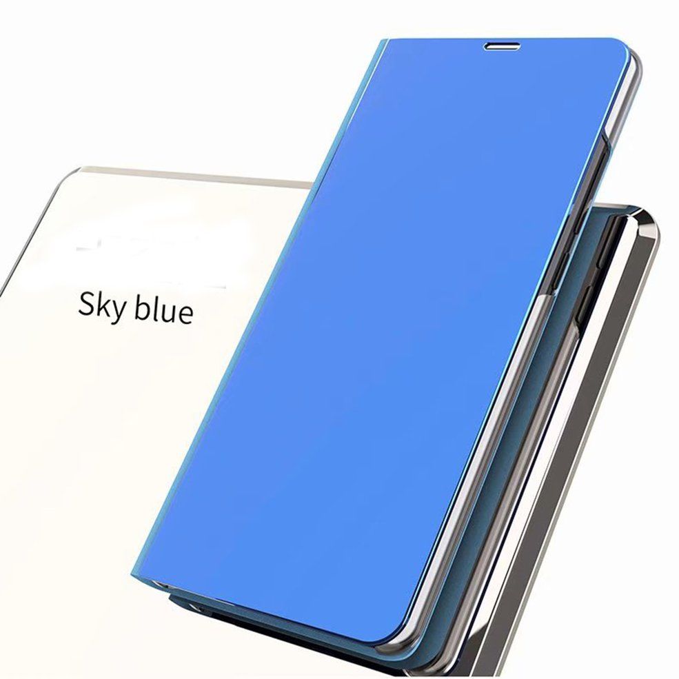 HA Sky Blue Clear Mirror Flip Stand Case Phone Protective Case Cover For Xiaomi(null)