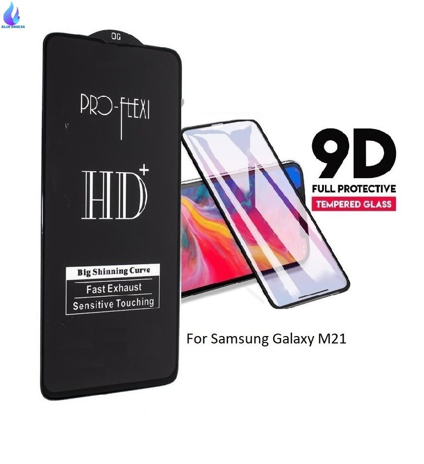 Samsung Galaxy M21 OG  Pro Flexi Hd+ Full Cover Tempered Glass Screen Protector