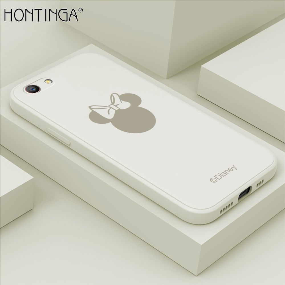 Hontinga for OPPO F1S Case Cartoon Mouse Phone Case Soft Square Edge Silicone Cases Full Lens Cover Shockproof Protection Cover