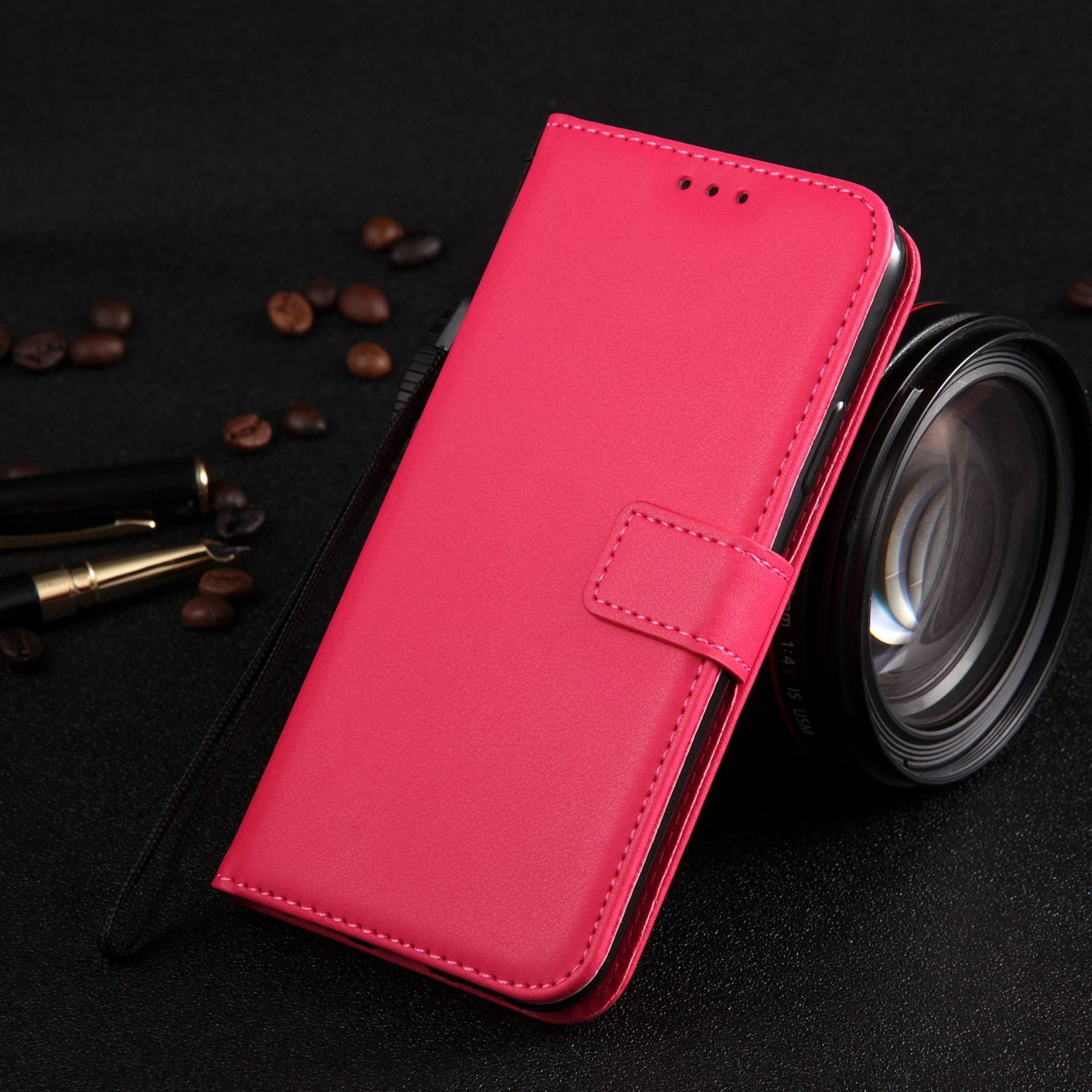 Leather Flip Wallet Case For Xiaomi Redmi Note 10 9 8 7 6 5 Pro 4X 8T 9T 9A 9C 6A 8A 7A POCO M3 X3 NFC Mi 10 11 Protect Cover-Case & Strap