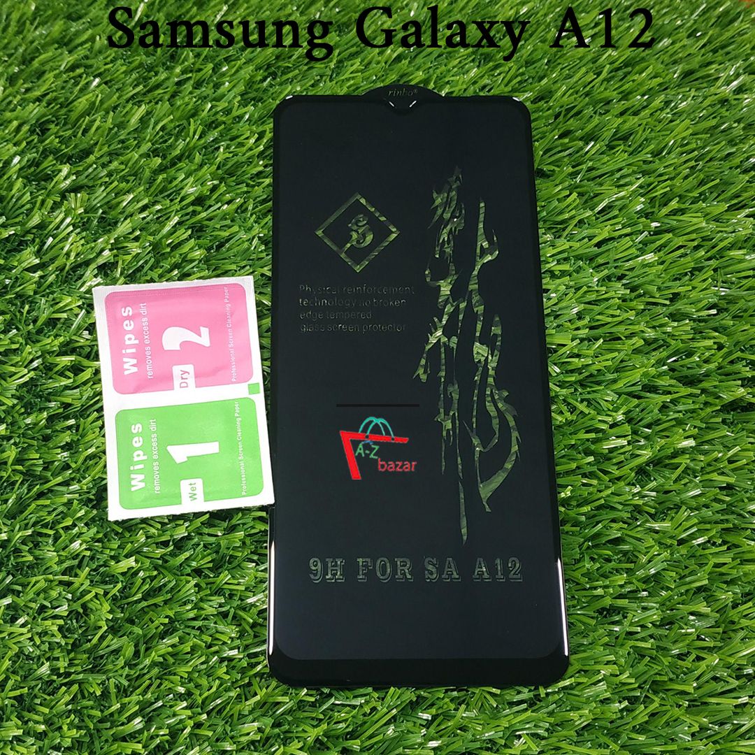 For Samsung Galaxy M02s - Rinbo 6D Full Cover Glass HD Clear Scratchproof Tempered Glass Screen Protector
