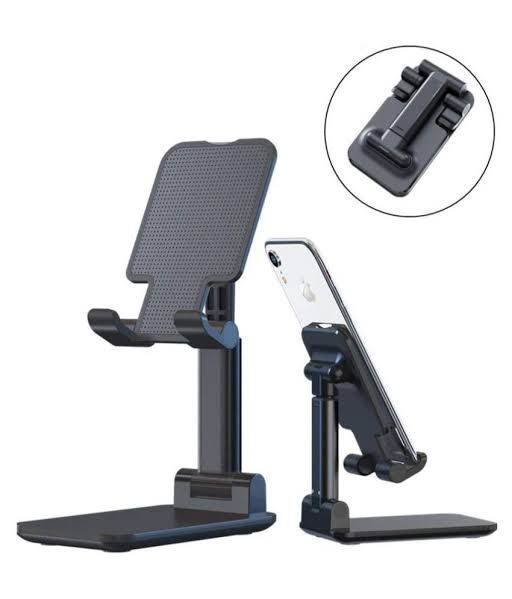 Phone & Tablet Stand- Foldable Portable Desktop Stand Adjustable Height And Angle Phone Holder For Desk