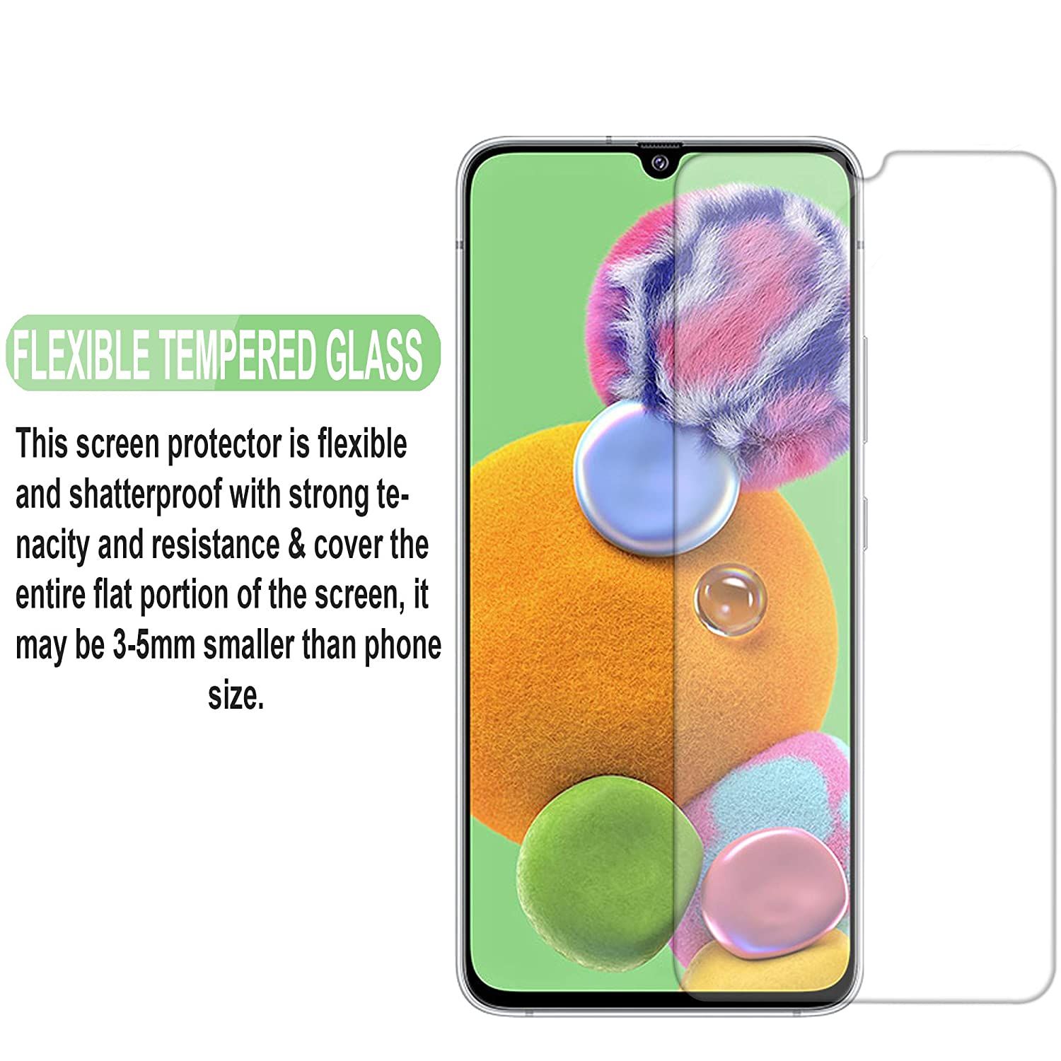 Samsung Galaxy A90 5G Tempered Glass Screen Protector 2.5D - Transparent