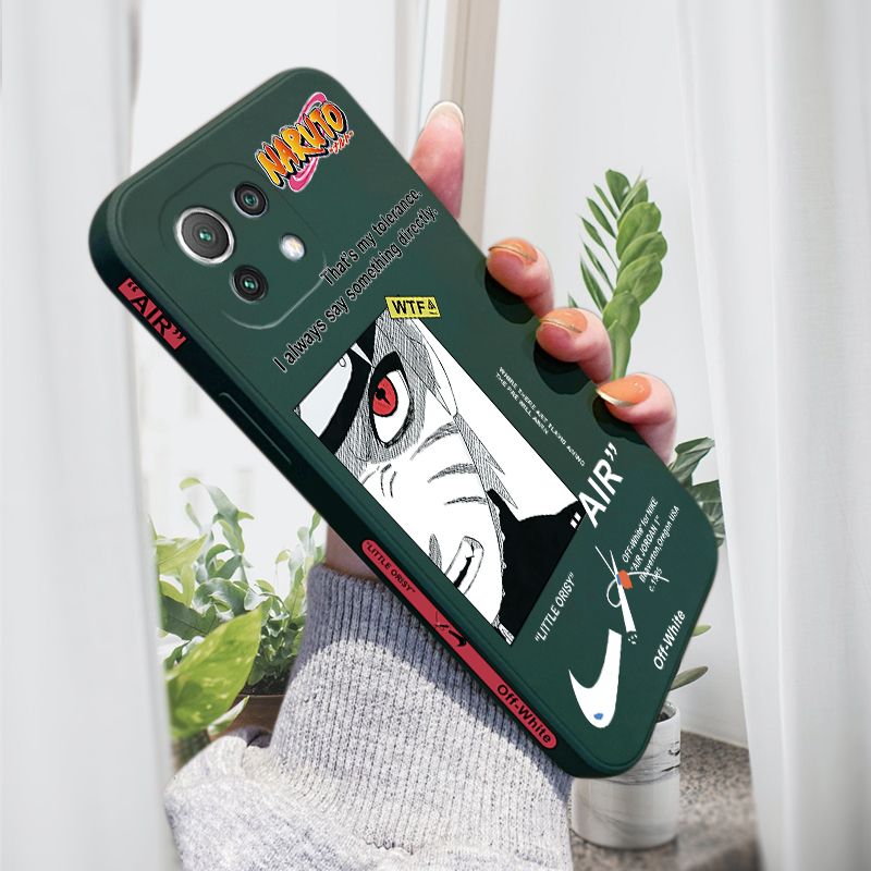 AMORVOR for Xiaomi 11 Lite 5G/4G/11 Lite 5G NE Back Cover Anime Uzumaki Naruto Side design Soft Case Liquid Silicone Phone Cases