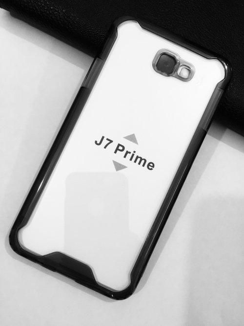 Hard Back PC+ Soft Side TPU for Samsung J7 Prime - Black