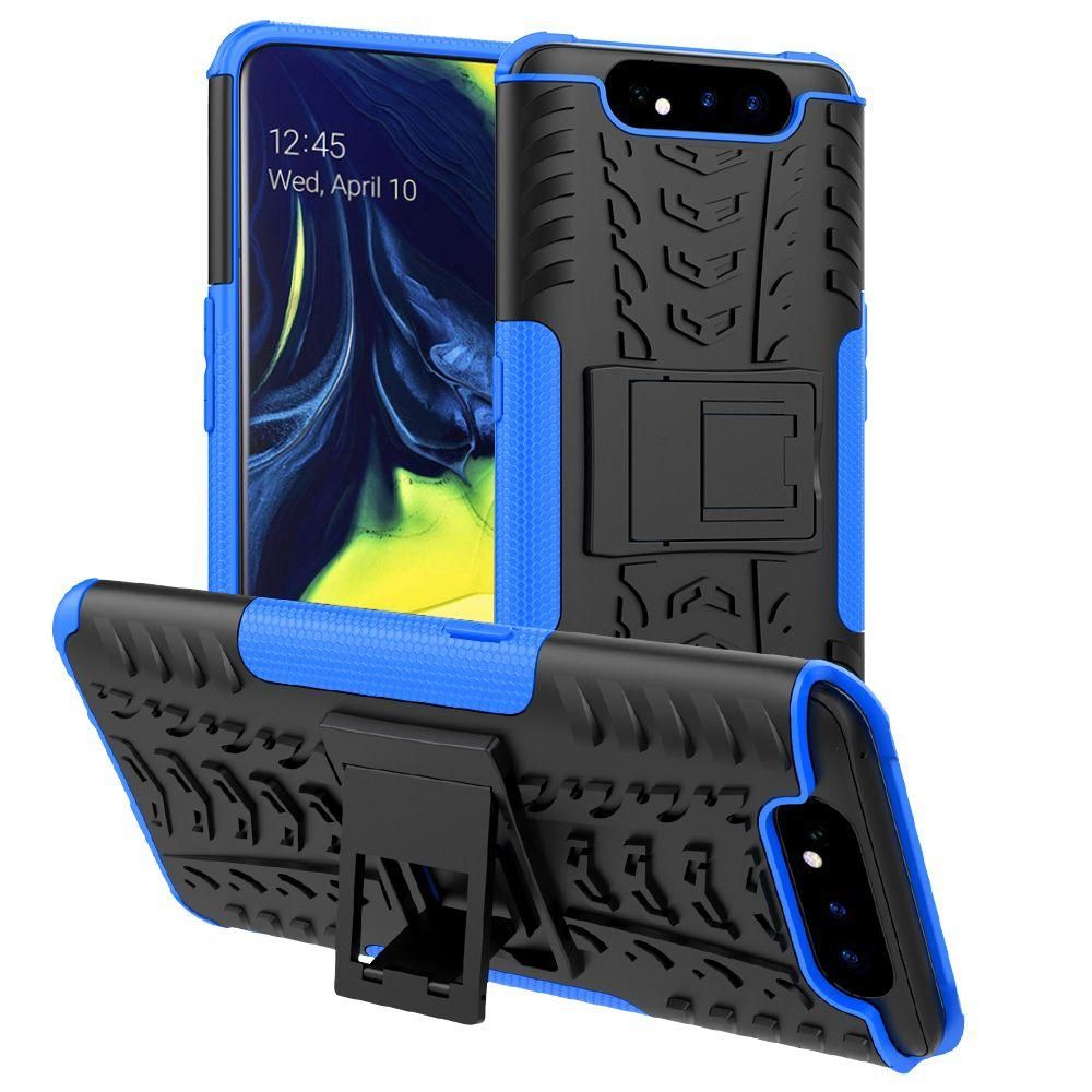 Heavy Duty Armor Tough Hybrid Shockproof Dual Layer Kickstand Protective Case Cover For Samsung Galaxy A80
