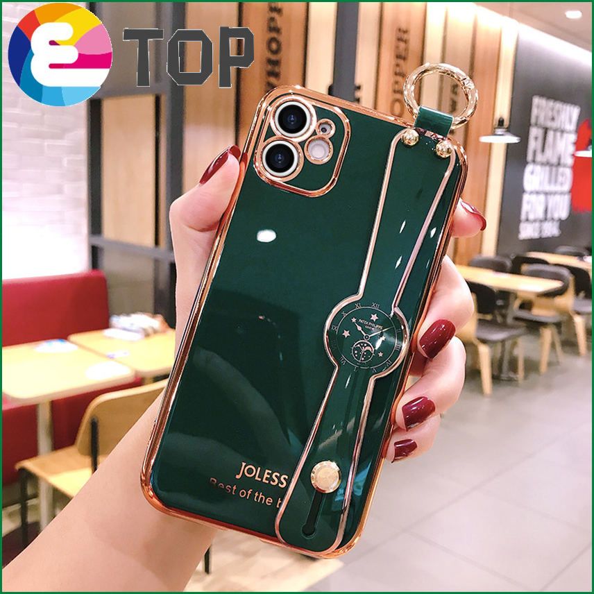 oppoReno6Pro mobile phone shell new A95 protective case female realme8 suitable for 53A74F19 electroplating wristband