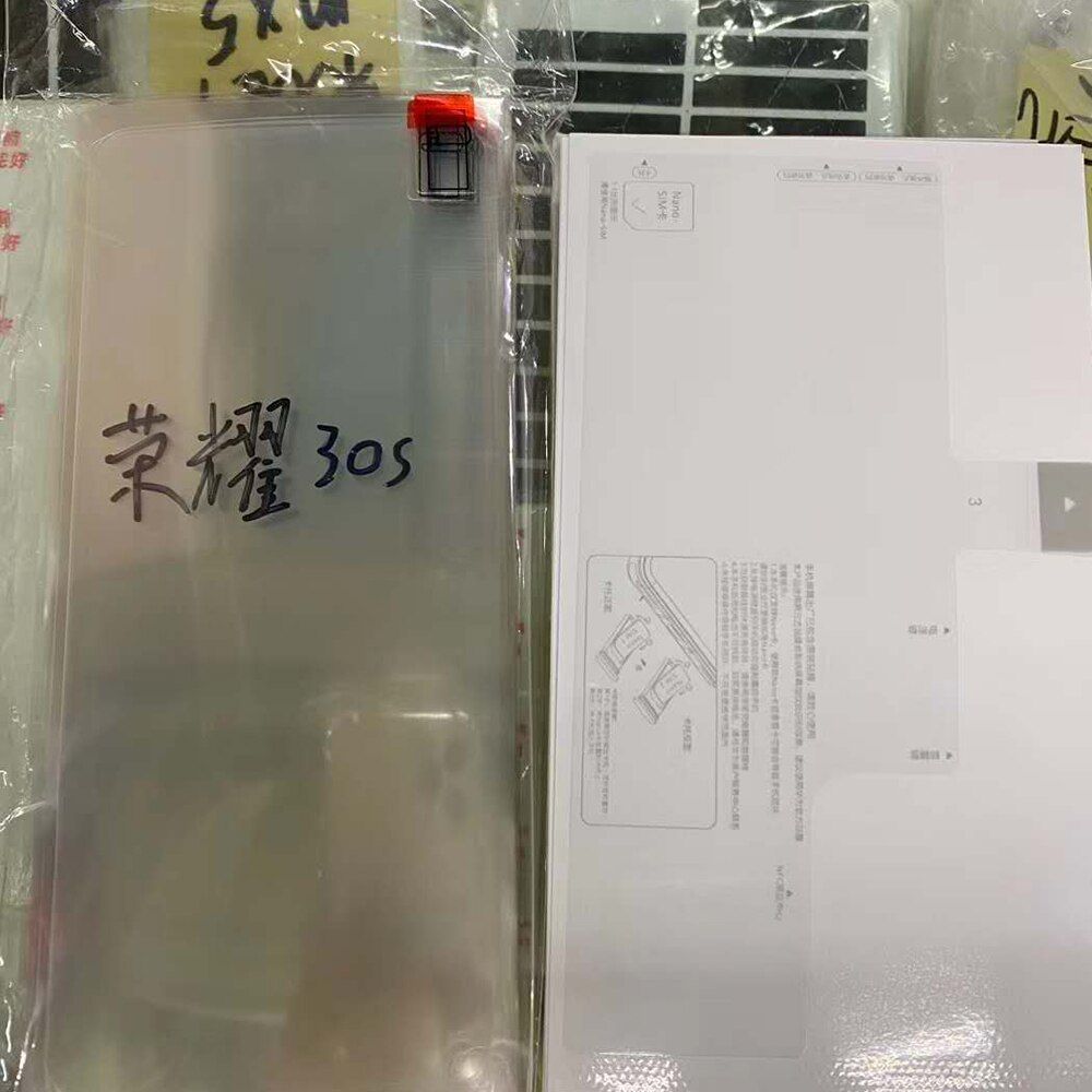 100pcs/lot for Huawei Honor 30 honor20 10 9a 9x 9s 9c 8a 8c 8x 7s 7x 6x Plastic Seal Factory Film Screen Protector Stickers