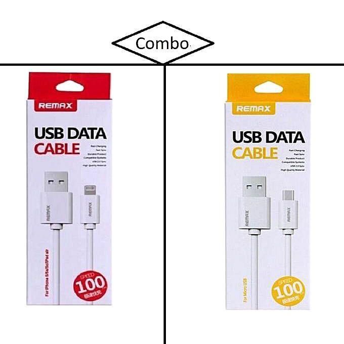 Combo Of Remax Micro USB Fast Charging Cable