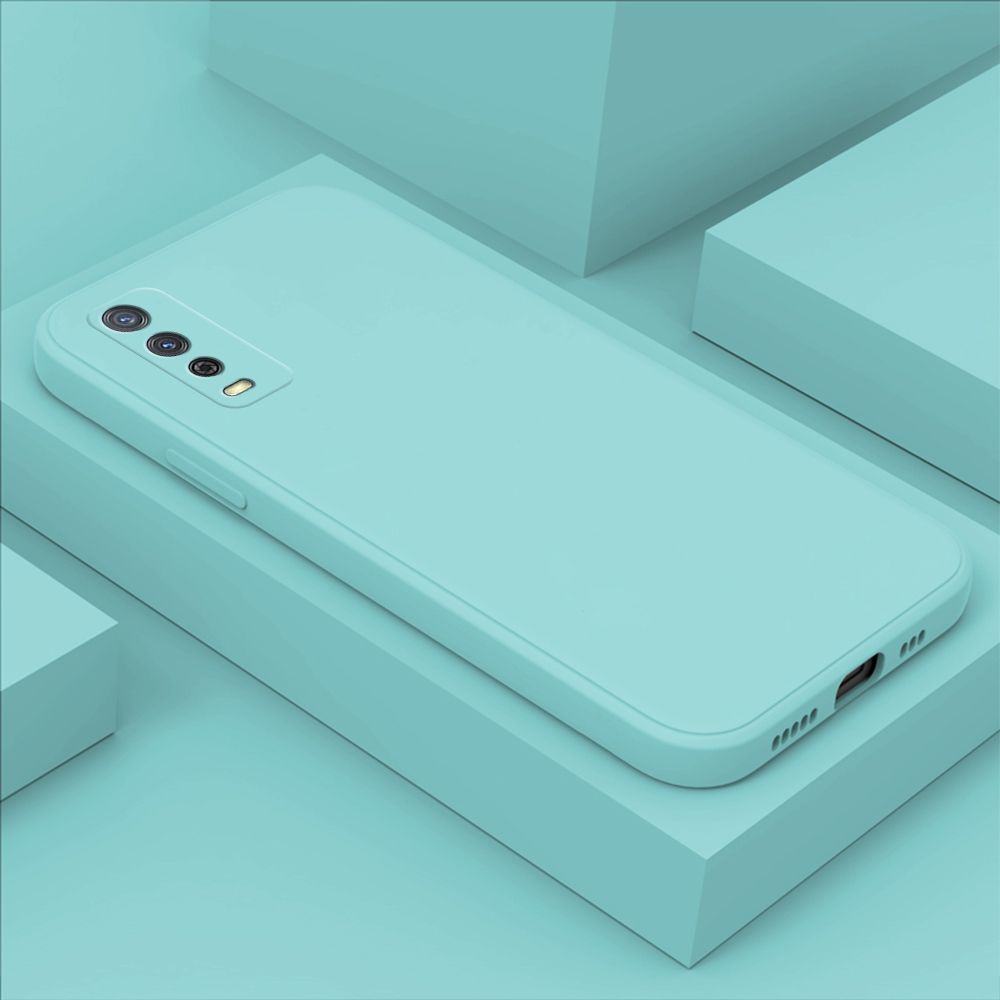 ZeroQiQi for Vivo Y12S Case Simple Candy Color Back Cover Soft Liquid Silicone Protective Phone Cases
