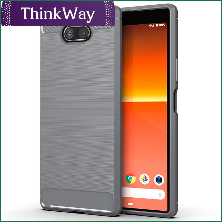 New Carbon Fiber Case for Sony Xperia XZ5 XZ4 Compact XZ3 XZ2 Primoum XZ1 Case Xperia 8 5 20 1 10 Plus Cover Soft Silicone Cases