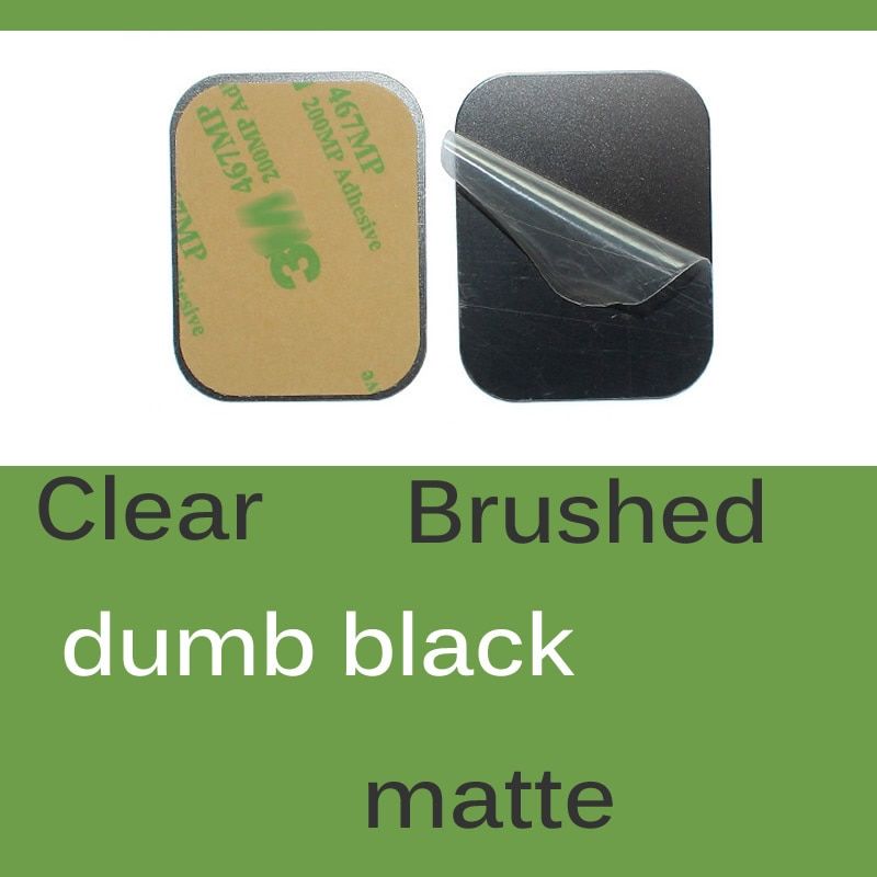 2pcs Universal 35x45mm matte Brushed Metal Plate disk iron sheet for iphone oppo Magnet Magnetic Car mobile Phone Stand holder