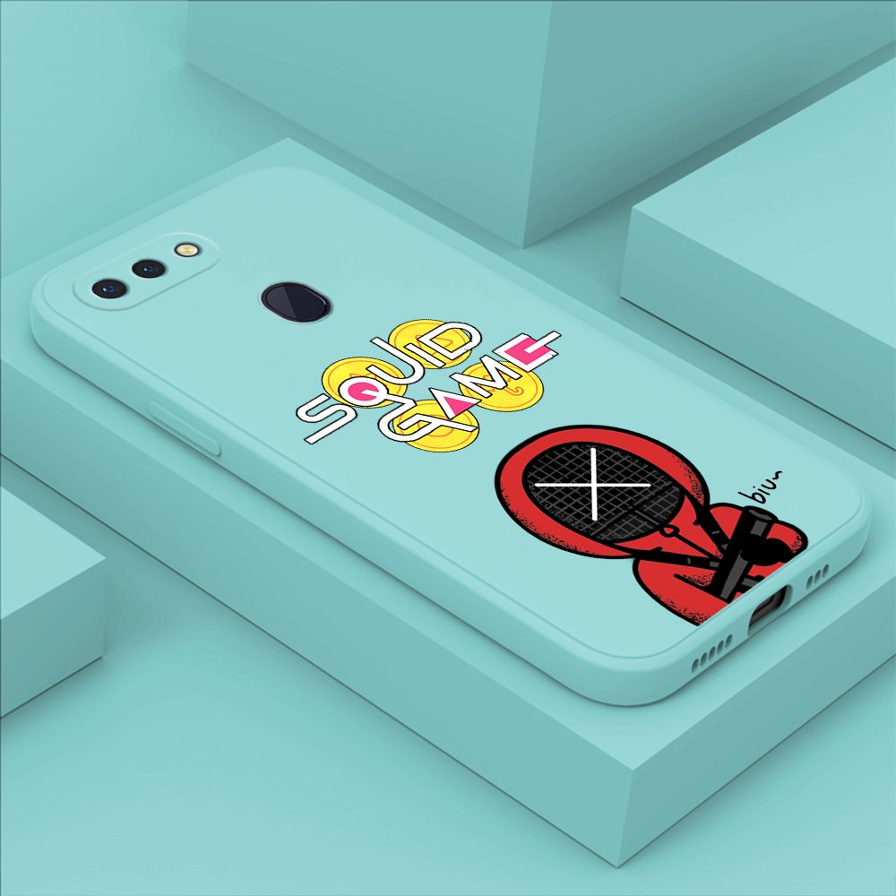 ZeroQiQi for OPPO R15 Case Fashion Cartoon Electric Baton Judge Role Phone CoverSquare Liquid Silicone Trend Phone Case
