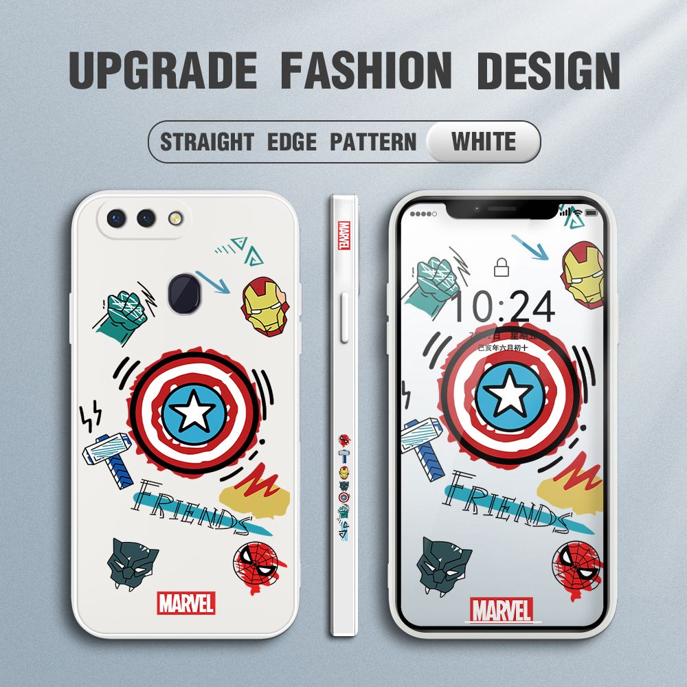 UCUC for OPPO R15 Back Cover Creative Shield Ultra Thin Soft Luxury Square Multicolor Liquid Silicone Phone Case