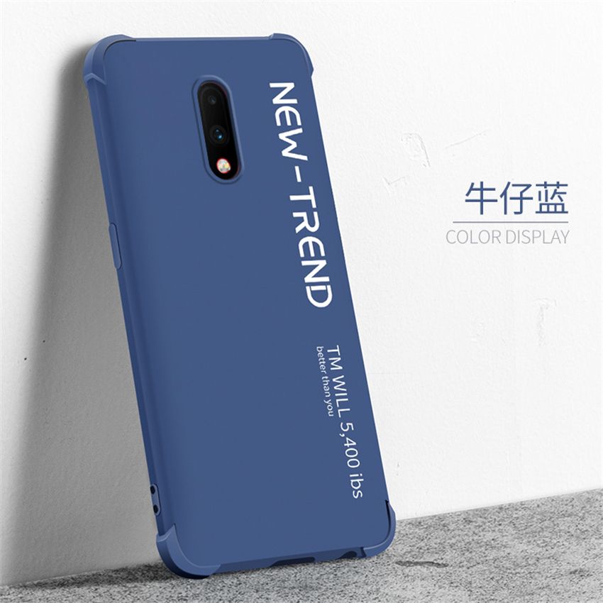 lthmy Ultra-thin Cute Soft Liquid Silicone Phone Case For OnePlus 7 Luxury Painted Colorful Cover casing