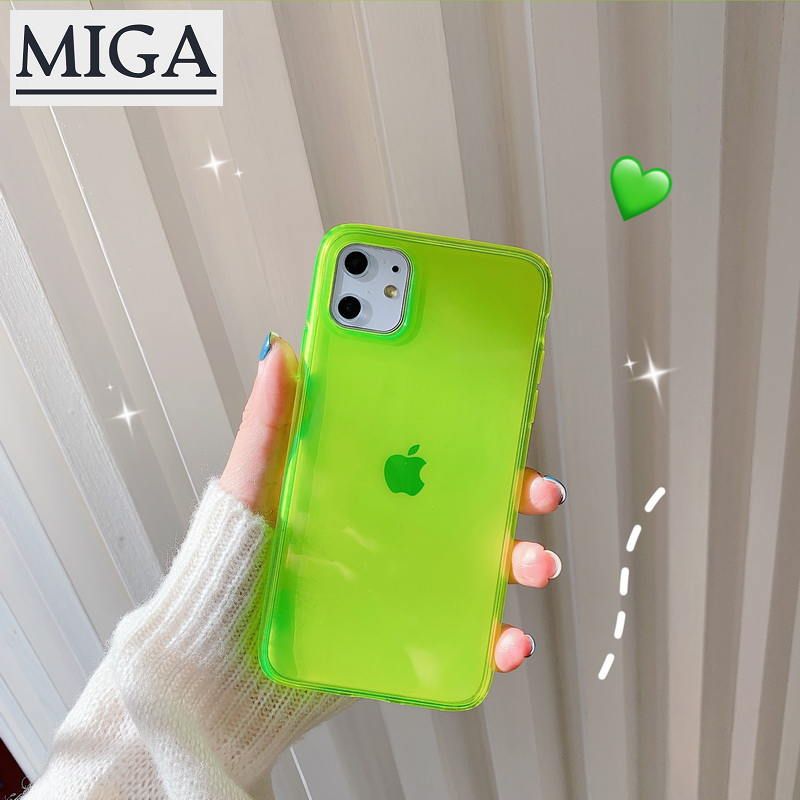 【MigaPlaza】 For iPhone 11 Pro Max XS XR 8 7 Plus Luxury Double-Sided Fluorescence Case Cover