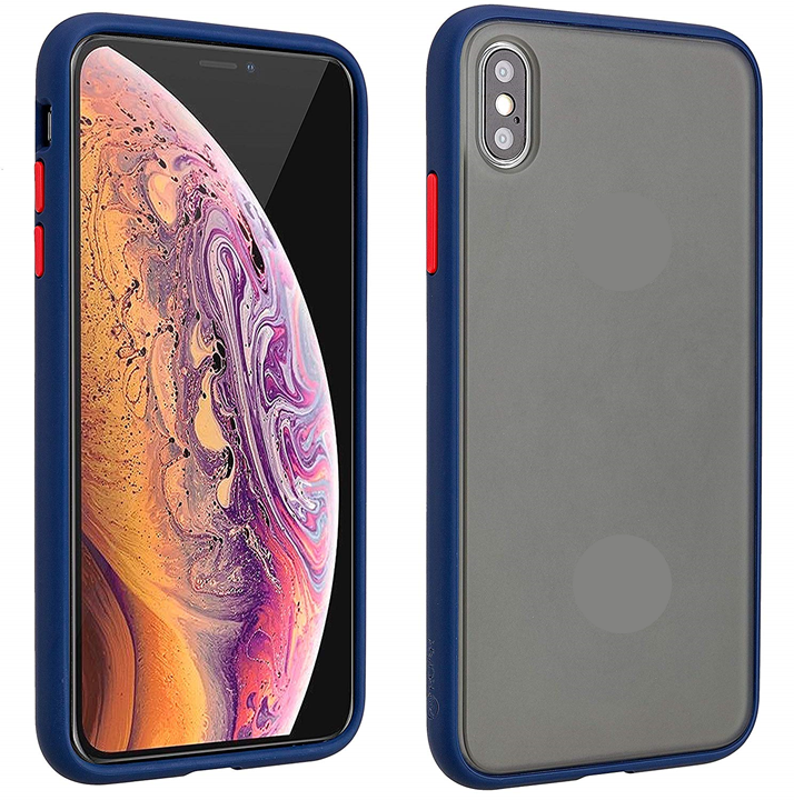 Xaomi k20 pro Polochromatic Matte Colorful Bumper protective Case -  Blue