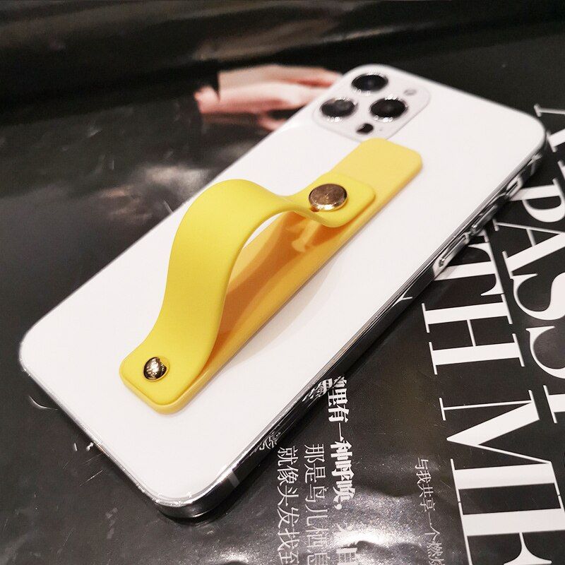 Stylish Universal Wrist Band For Iphone Finger Grip for samsung Mobile Phone Holder Stand Push Pull back sticked Socket bracket