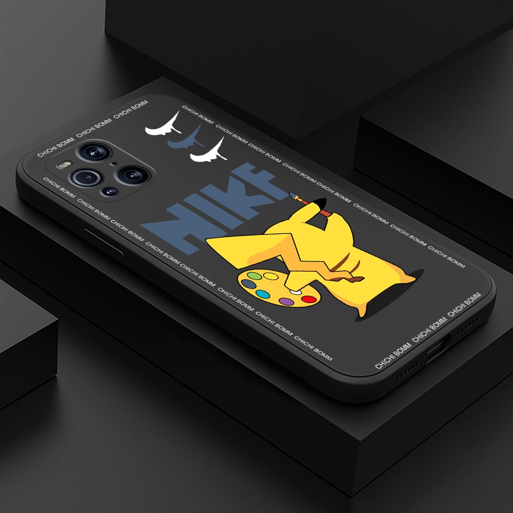 Hontinga for OPPO Find X3 Case Fashion Cartoon Animals Phone Case Phone Case Soft Square Edge Silicone Cases Full Lens Cover Shockproof Protection Cover
