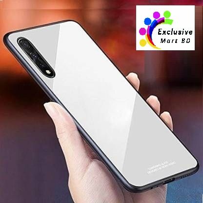 Vivo Y70s Luxurious Toughened Shockproof Back Glass Case Cover