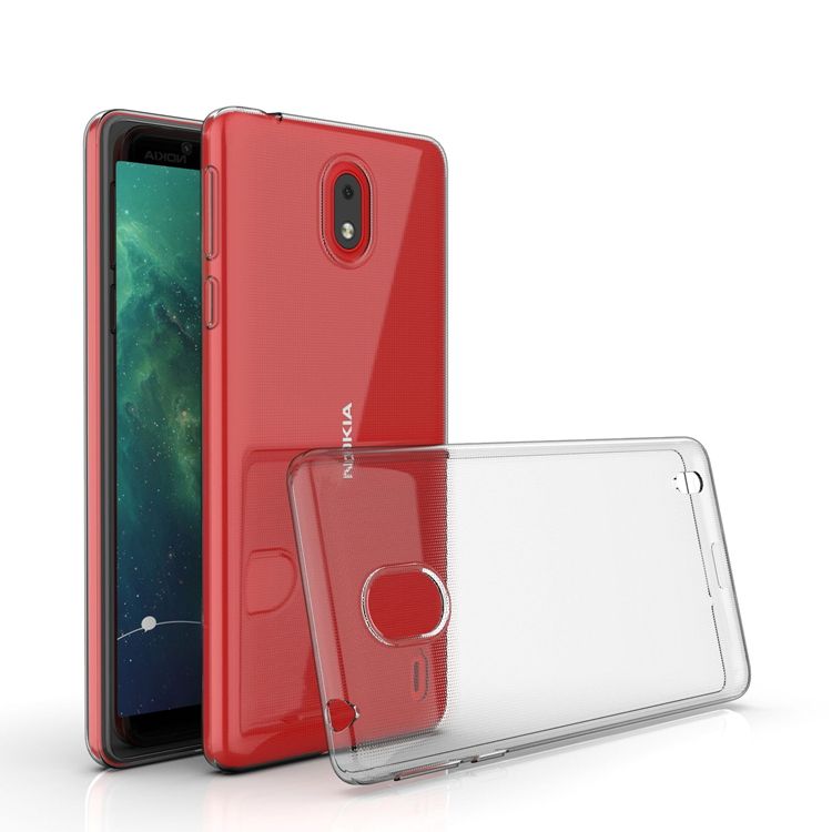 Nokia c1 এর জন্য ব্যাক কেস স্বচ্ছ কভার tpu ব্যাক কেস