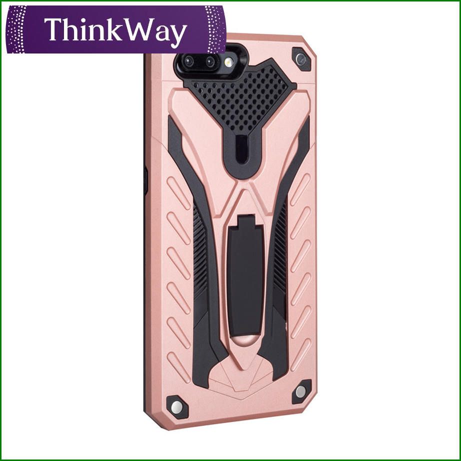 Case Luxury Shockproof Tough Silicone Armor Phone Case Stand Holder For OPPO R17pro & OPPO F11/F11 Pro (Universal Edition)