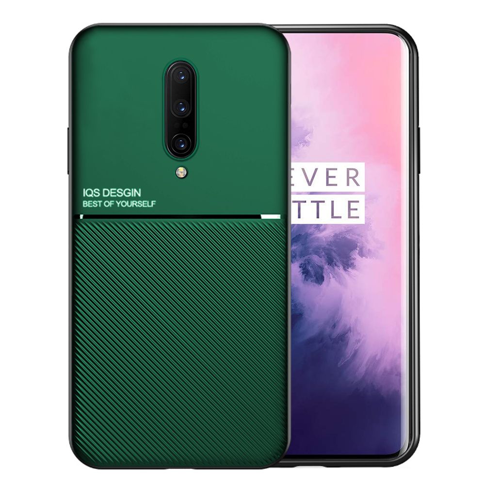 Texture Silicone Car Magnetic Case For OnePlus 7 Pro Soft TPU Protection Cover