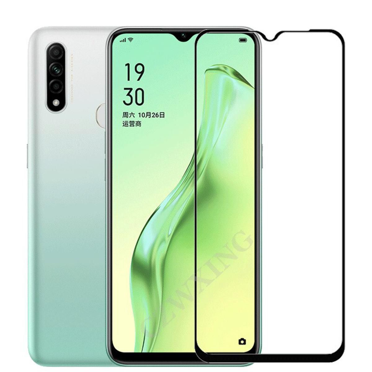 Oppo a31 oppo a31 এর জন্য টেম্পার্ড গ্লাস স্ক্রিন প্রোটেক্টর-কালো