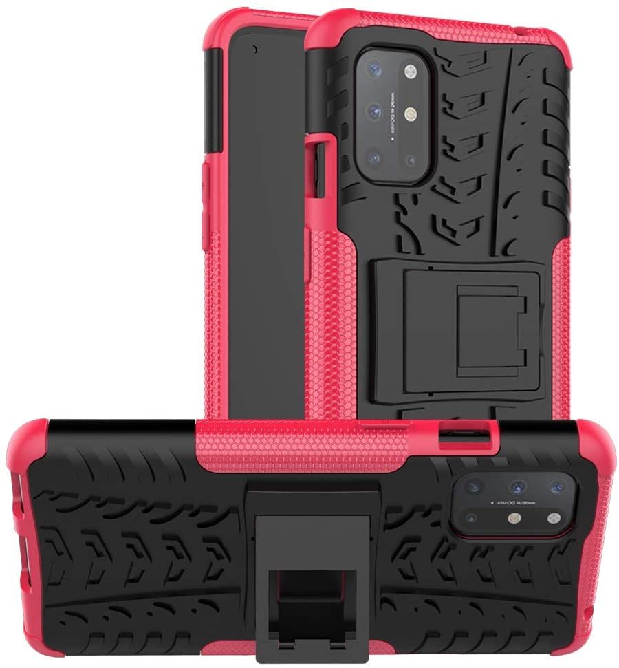 Oneplus 8T Case,1+8T Case, Shockproof Hybrid Slim Dual Layer Rugged Rubber Hybrid Hard/Soft Impact Armor Defender Full Body Protective Case with Kickstand for Oneplus 8T 5G (2020) 6.55#34;