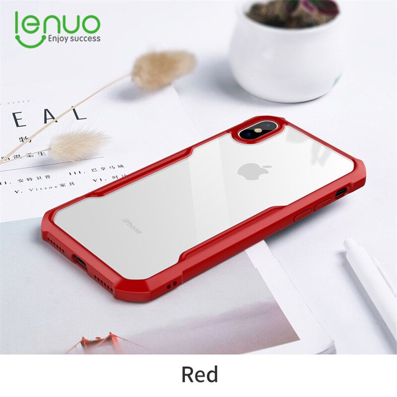 Lenuo Casing For Samsung Galaxy A12 Phone Case Shockproof Transparent Bumper Airbag Phone Cover Case