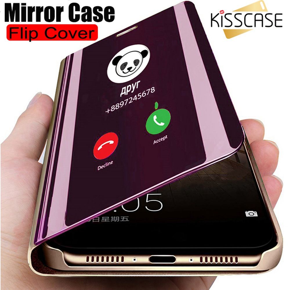 For Huawei Y9s Y6s Y9 Prime 2019 Y7 2019 Y9 2019 Case,Luxury Mirror Flip Leather Cover Stand Design Shockproof Phone Case