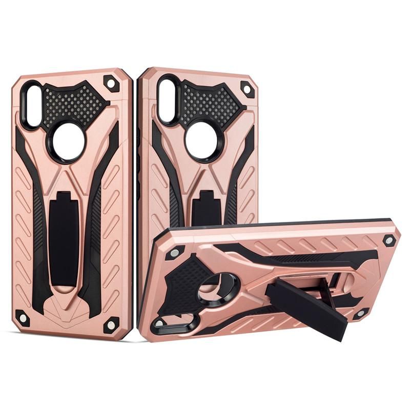 Armor Case For Vivo V9 / Vivo Y85 / Vivo Z3x / Vivo Z1 / Vivo Z1i Shockproof Anti-Fall Silicon Case Kickstand TPU Cover Shell