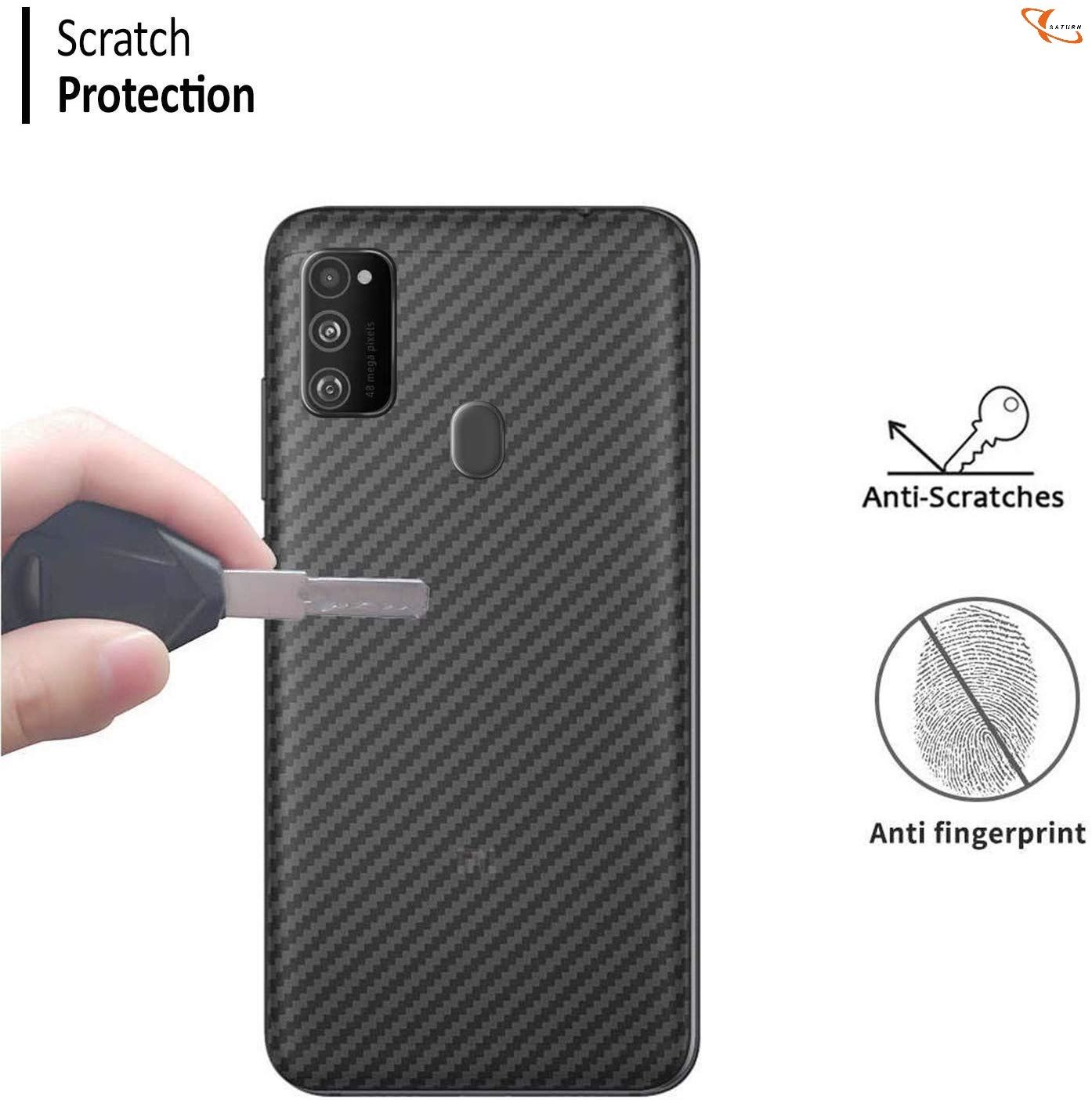 Samsung Galaxy M21 Sticker Protective Film Carbon Fiber Back Cover Screen Protector