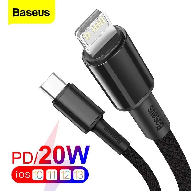 Baseus USB C Cable for iPhone 12 11 20W PD Fast Charge USB C to Lighting Cable-1M