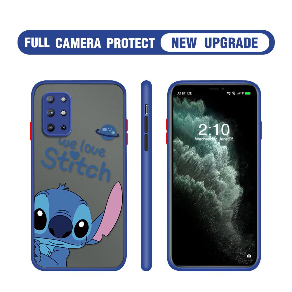 Hontinga for OnePlus 8T Case Cute Cartoon Cases Edge Frosted Transparent Phone Cover