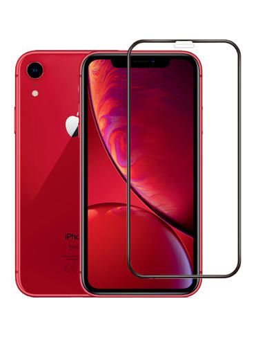 iPhone XR Camera Hole 11D Tempered Glass Screen Protector -Black
