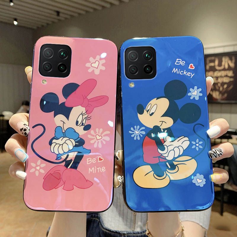 Phone Case Samsung Galaxy A42 Back Cover Cute Mickey and Minnie Phone Cases Soft Silicone for Samsung Galaxy A42 Case