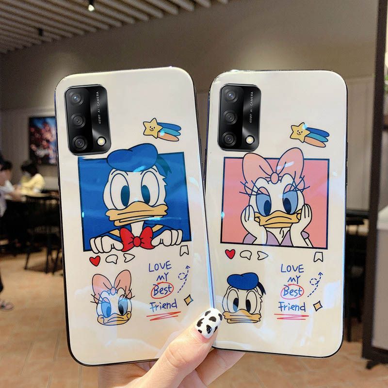 For OPPO A95 4G case cover Cute Donald and Daisy Soft Silicone for OPPO A95 4G Phone cases