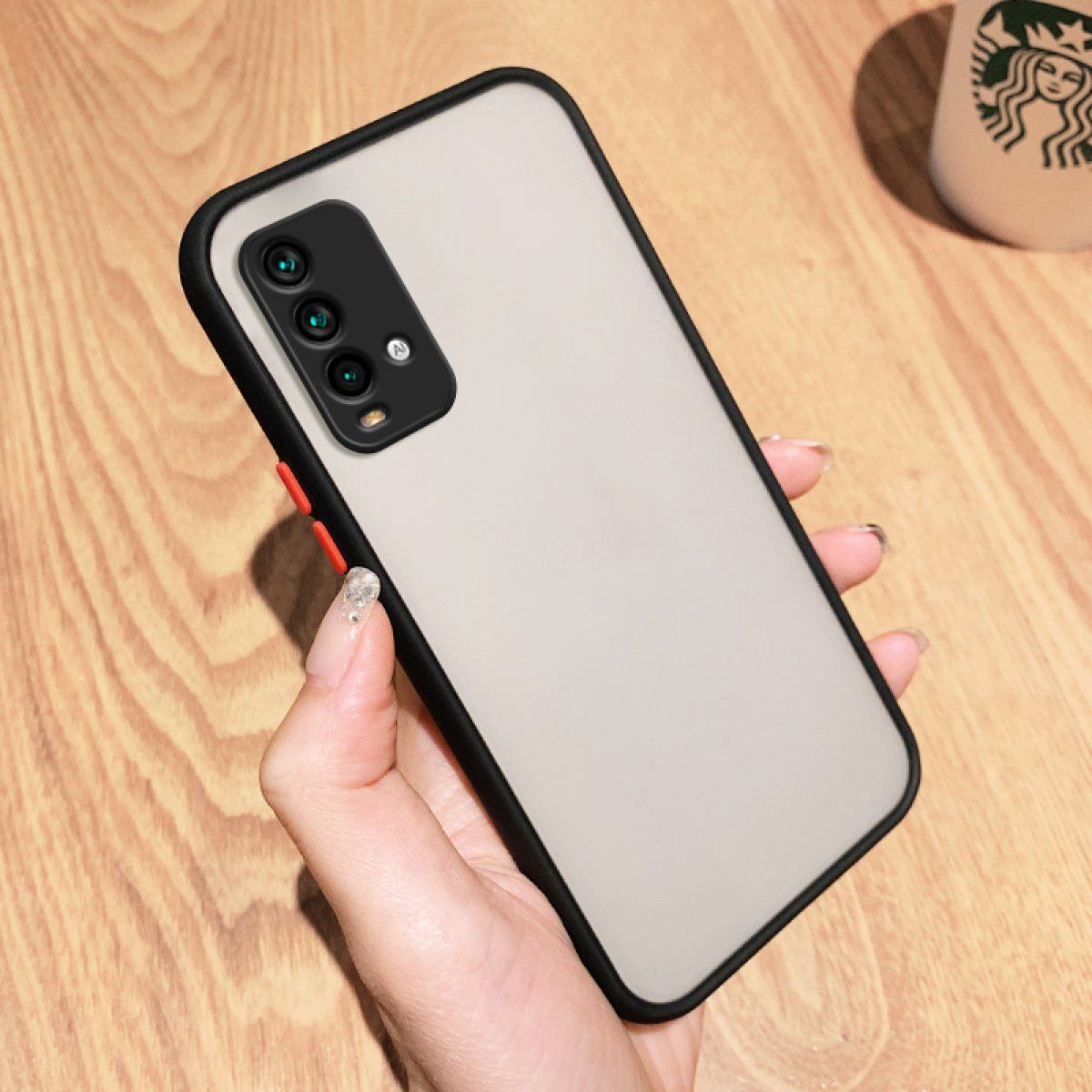 For Xiaomi MI Redmi 9 Power Fashionable Luxurious Translucent Smoky Matte Anti-Fall and Shockproof Back Case Cover